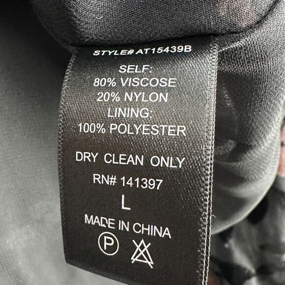 Astr Black and Pink Floral Wrap Blouse - Picture 4 of 6